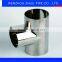 304 316 321 Sanitary Stainless Steel Y Type Tee
