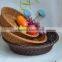 Wholesale Eco-friendly handmade plastic rattan basket