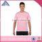 2016 custom promotional cotton mix spandex O -collar blank T-shirt