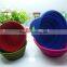 silicone collapsible dog travel bowl with a handle