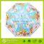 Hot sell Plastic handle poe animal print stick umbrella