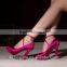 Purple strap wholesale wedding party shoes for woman 2015