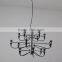 Chromium-plated Spidery Arms Chandelier Lights for Resturant Decorative