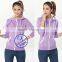 Wholesale high quality customized plain blank hoodie for women