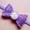 Shine Bow Headband, Girls Bowknot Head Accessories, Elastic Rope Headband, Princess Headband,Childrens Accessories