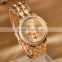 2016 new products fashion vogue stainless steel ladies gold watches