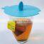 eco-friendly hot selling anti-dust silicone tea cup lid