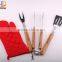 Barbeque Tool Manufacturers 3 Piece Barbeque Tool Set with Carrying Bag