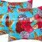 Indian Kantha Handmade Floral Throw Art Cushion Cover