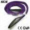 Heavy duty polyester lifting sling with soft eyes