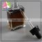 trade assuranc High quality clear 40ml french square glass dropper bottle for e-juice essential oil