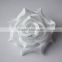 white artificial rose head13cm big open rose heads with curl petals