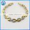 Color Retention Gold Color Upscale Jewelry Flash Diamond Bracelet Wheat
