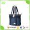 Latest Design Promotional Canvas Dot Tote Bag Leather Lady Handbag Women