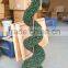 Driect manufacture Latest spiral topiary artificial boxwood spiral tree for decoration