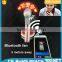 promotional Customized PVC led flashing bluetooth message mini fan