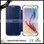 Luxury Mirror View Clear Flip Case Cover For Samsung S6 Edge Plus