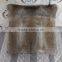 Wholesale cheap price natural brown rabbit fur throw pillow real fur pillow case