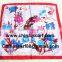 Peony flower silk scarf