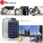 8W Poly crystalline solar panel 5W LED solar flood light with battery remote control timer