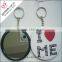 characteristic promotion giftsTinplate mirror key chain