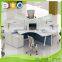 4 Person Modular Wooden Office Desk Table