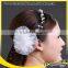 funny crystal bridal headband, wedding bridal flower headband