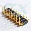 SMT right angle pitch 2.54mm single row 10pin pogo pin connector
