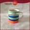 Ceramic 8oz 9oz coffee mug stoneware handpainted coffee mug