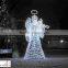 Hot sale lighted angel outdoor christmas decorations with nice design led light plastic christmas angel