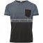 100% Cotton Pigment Sprayed Mens Tshirts
