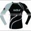 rash guard full grey black color sublimation with logo