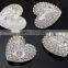 Fashion Shining Shank Heart Shape Crystal Bridal Bouquet Buttons RNK22