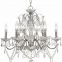 11.2-4 Gleaming chrome silver finish frame Crystal Chandelier suits your home decor