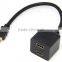 HDTV 1 to Dual 2 Adapter Cable Male to Female M/F 1 in 2 out Y Splitter Switch factory price