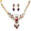 Big Leaf with leaves beautiful necklace jewelry set