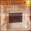 Custom natural stone interior decoration marble fireplace