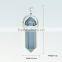 Wholesale 38.1*12.7mm Fashion Long New Colorful Euro Style Metal Natural Crystal Necklace Pendant