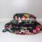 100% polyester wide brim flower bucket hat wholesale