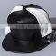 HOT sale Classic black white colors PU leather Snapback Hiphop Hats Adjustable trucker Baseball outdoor sports women men Caps