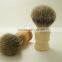 Wooden Shaving Brush Handles with 22mm Best Silvertip Badger Hair Knots