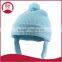Toddler Cute Beanie Hat with Ear Flaps/top ball