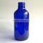 4oz Cobalt Boston Round Glass Bottle