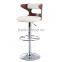 Wholesale modern swivel white PU Bar Stools on  Express/Cheap used bar chair in bar furniture for sale