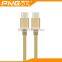 2016 PNGXE colorful micro braided usb cable fast data and charging trasfer type c to usb-c cable