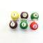 factory sale customed logo printing mini rubber billiard ball