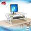 Adjustable monitor office computer desk for standing and sitting