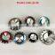 New products excellent quality 20mm black crystal rhinestone button 2016