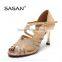 Top Quantity Giltter Upper Rhinestone Woman Eleagnce Latin Dance Shoes S-130