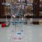 A Series Of The Double Heart Pattern Straight Cylinder Glass Vase,Blue Heavy Glass Bud Vases For Hot Selling